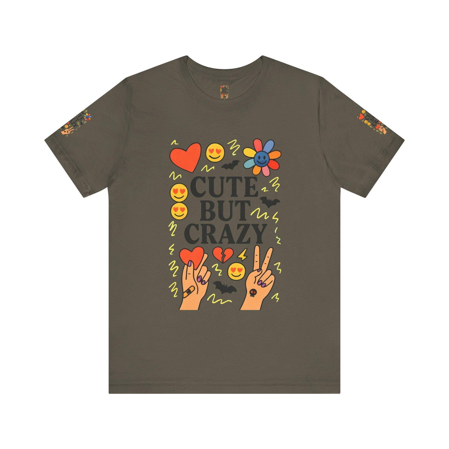 Cute But Crazy T-Shirt, Quirky Tee for Fun Lovers, Trendy Graphic Shirt, Gift for Friends, Summer Casual Wear