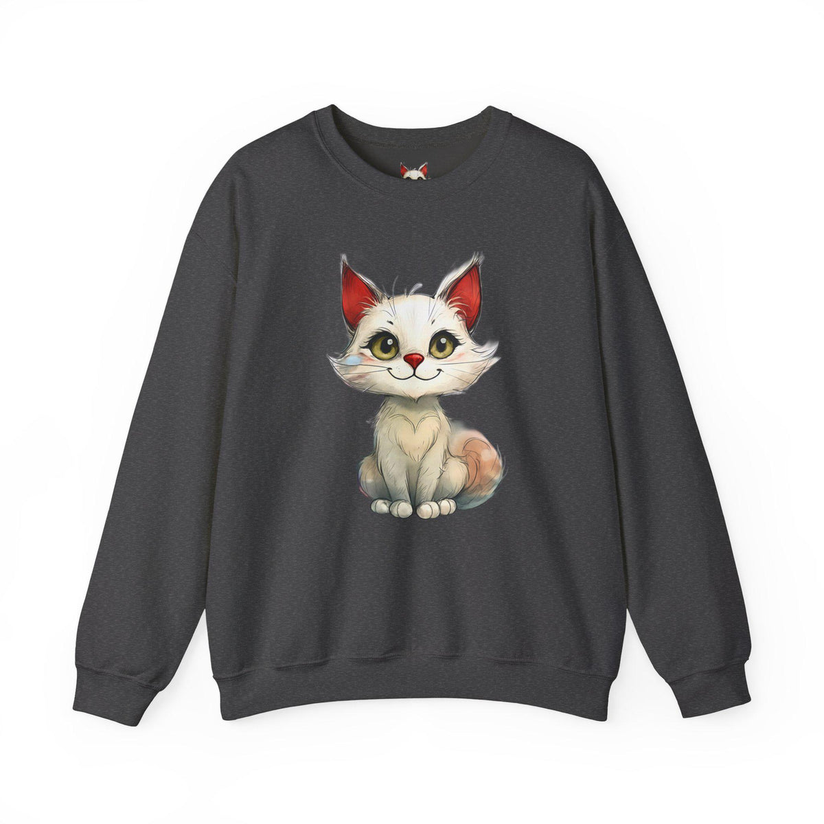 Cute Cat Crewneck Sweatshirt, Cozy Gift for Cat Lovers, Animal Lover's Fashion, Funny Sweatshirt, Pet Lover Apparel