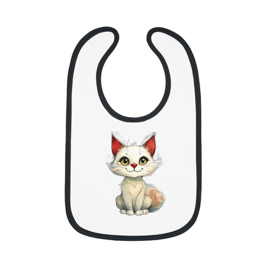 Cute Cat Baby Bib, Adorable Baby Feeding Accessory, Infant Gift, Baby Shower Must-Have, Animal Lover's Bib