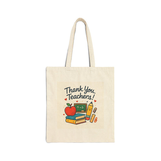 Thank You, Teachers! Doodle Art for Tote Bag
