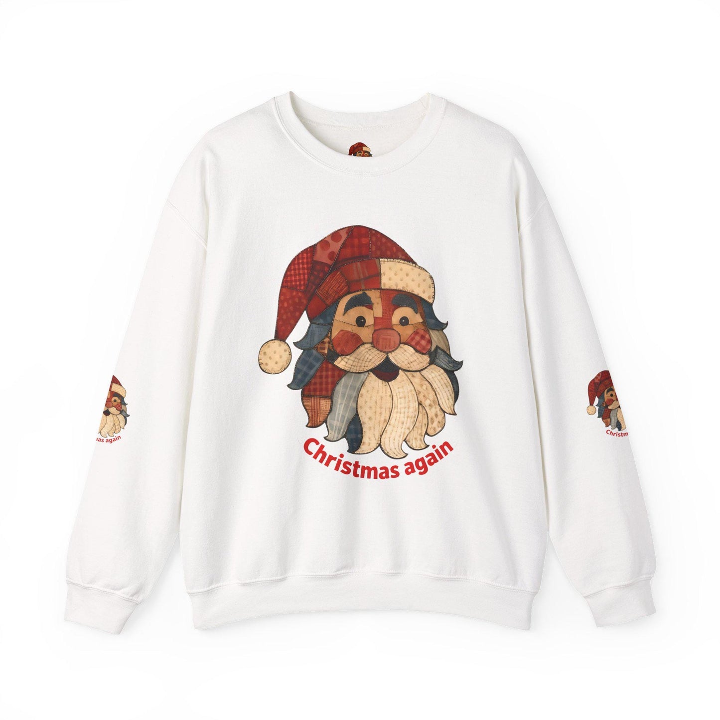 Festive Santa Crewneck Sweatshirt | Cozy Christmas Apparel, Holiday Gift, Unisex Sweatshirt, Winter Wear, Casual Style