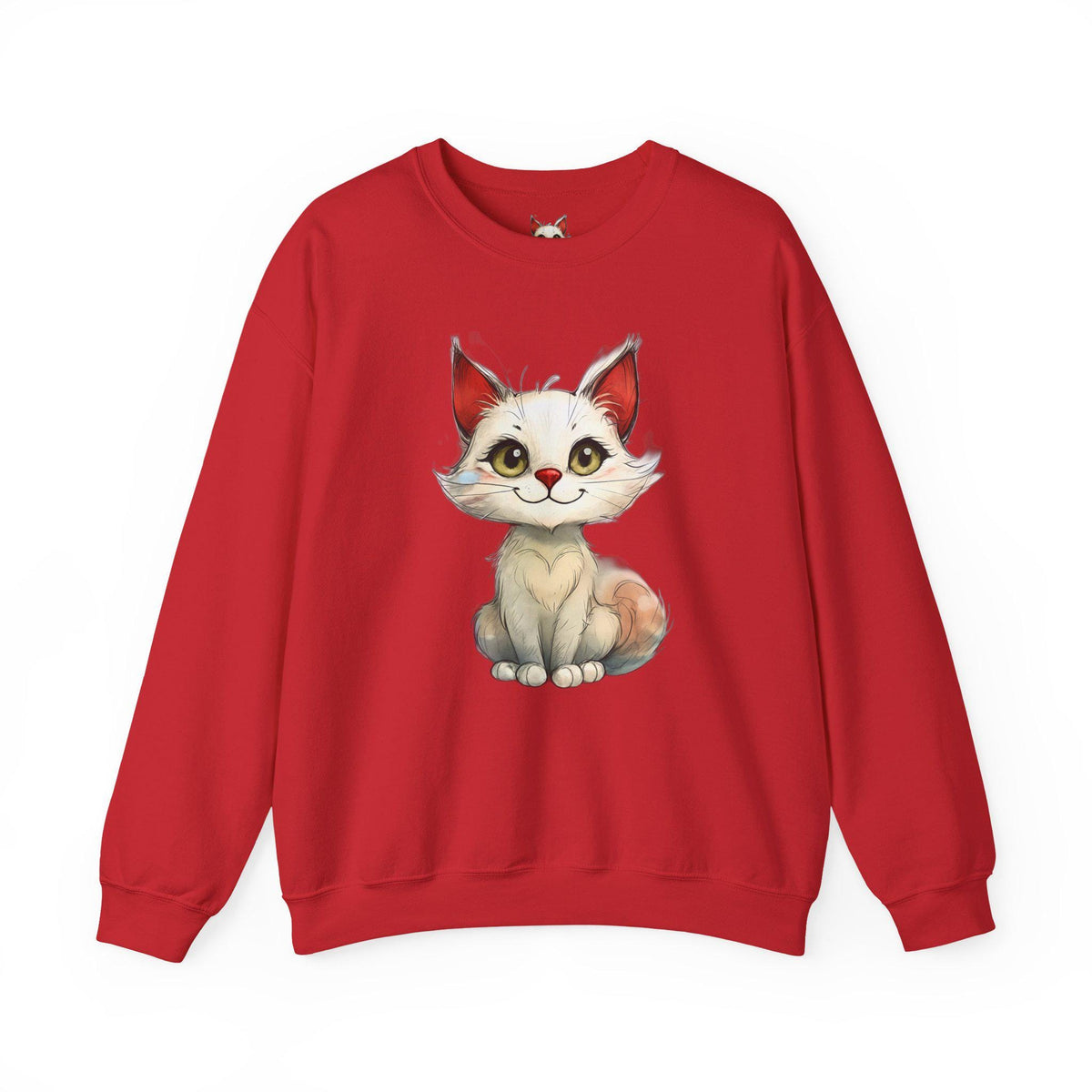 Cute Cat Crewneck Sweatshirt, Cozy Gift for Cat Lovers, Animal Lover's Fashion, Funny Sweatshirt, Pet Lover Apparel