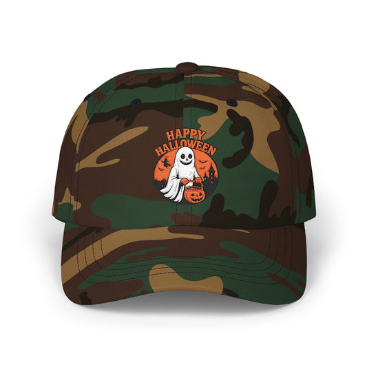 Halloween Dad Cap, Spooky Hat, Ghost Design, Festive Apparel, Trick or Treat Gear, Fall Fashion, Halloween Costume Accessory