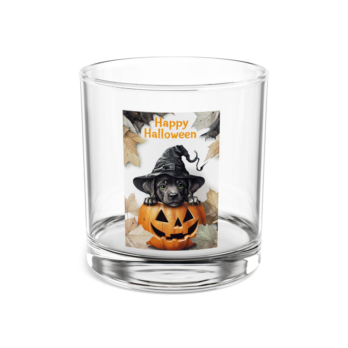 Halloween Pet-themed Rocks Glass, Custom Drinkware for Dog Lovers, Perfect Gift for Dog Owners, Halloween Decor, Barware