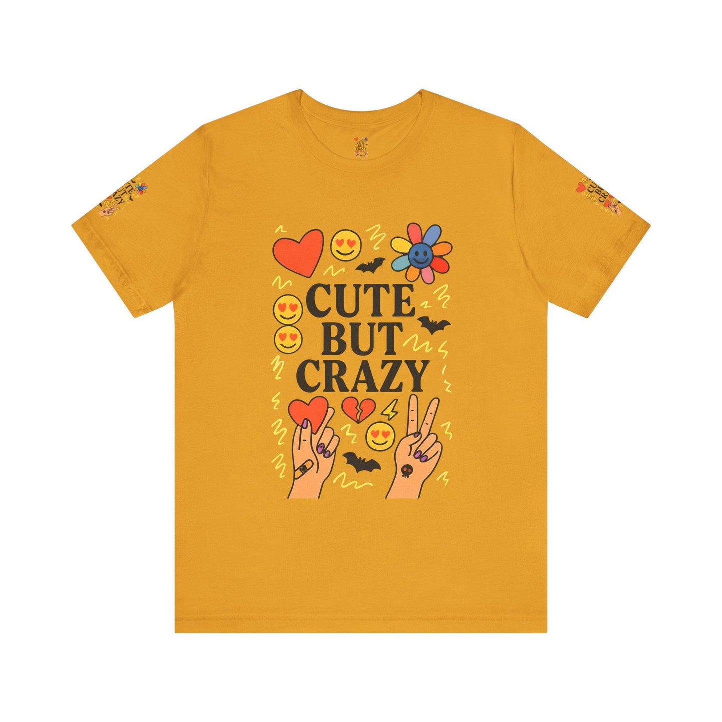 Cute But Crazy T-Shirt, Quirky Tee for Fun Lovers, Trendy Graphic Shirt, Gift for Friends, Summer Casual Wear