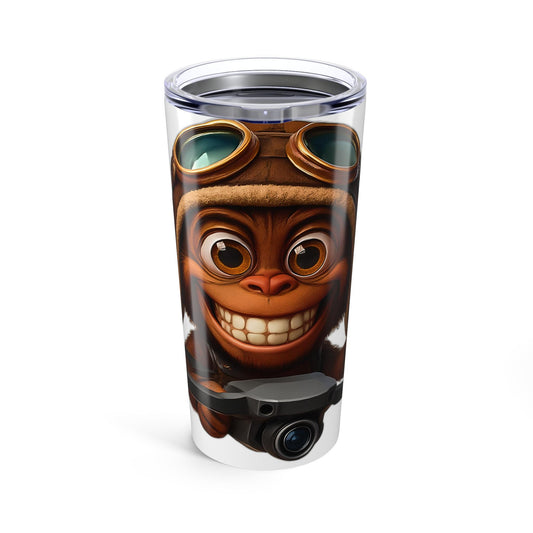 Fun Monkey Pilot Tumbler 20oz