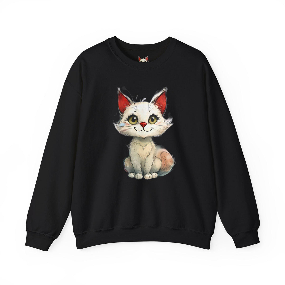 Cute Cat Crewneck Sweatshirt, Cozy Gift for Cat Lovers, Animal Lover's Fashion, Funny Sweatshirt, Pet Lover Apparel