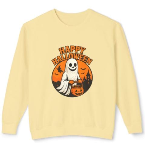 Happy Halloween Friendly Ghost & Jack-O'-Lantern Design
