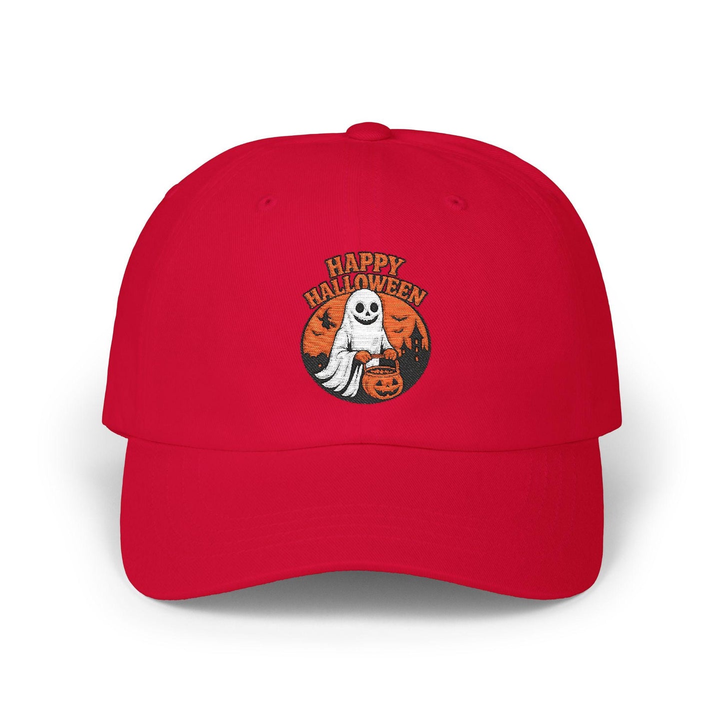 Halloween Dad Cap, Spooky Hat, Ghost Design, Festive Apparel, Trick or Treat Gear, Fall Fashion, Halloween Costume Accessory