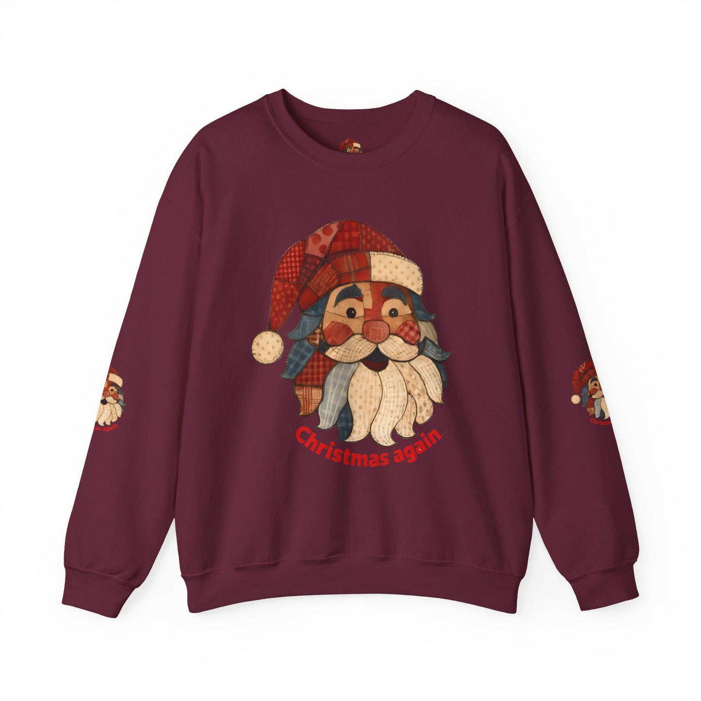 Festive Santa Crewneck Sweatshirt | Cozy Christmas Apparel, Holiday Gift, Unisex Sweatshirt, Winter Wear, Casual Style