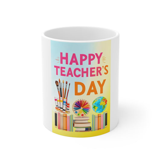 Happy Teacher's Day Mug - Thoughtful Gift for Educators, Personalized Teacher Appreciation, Classroom Decor, Funny Coffee Cup, Back to [...]