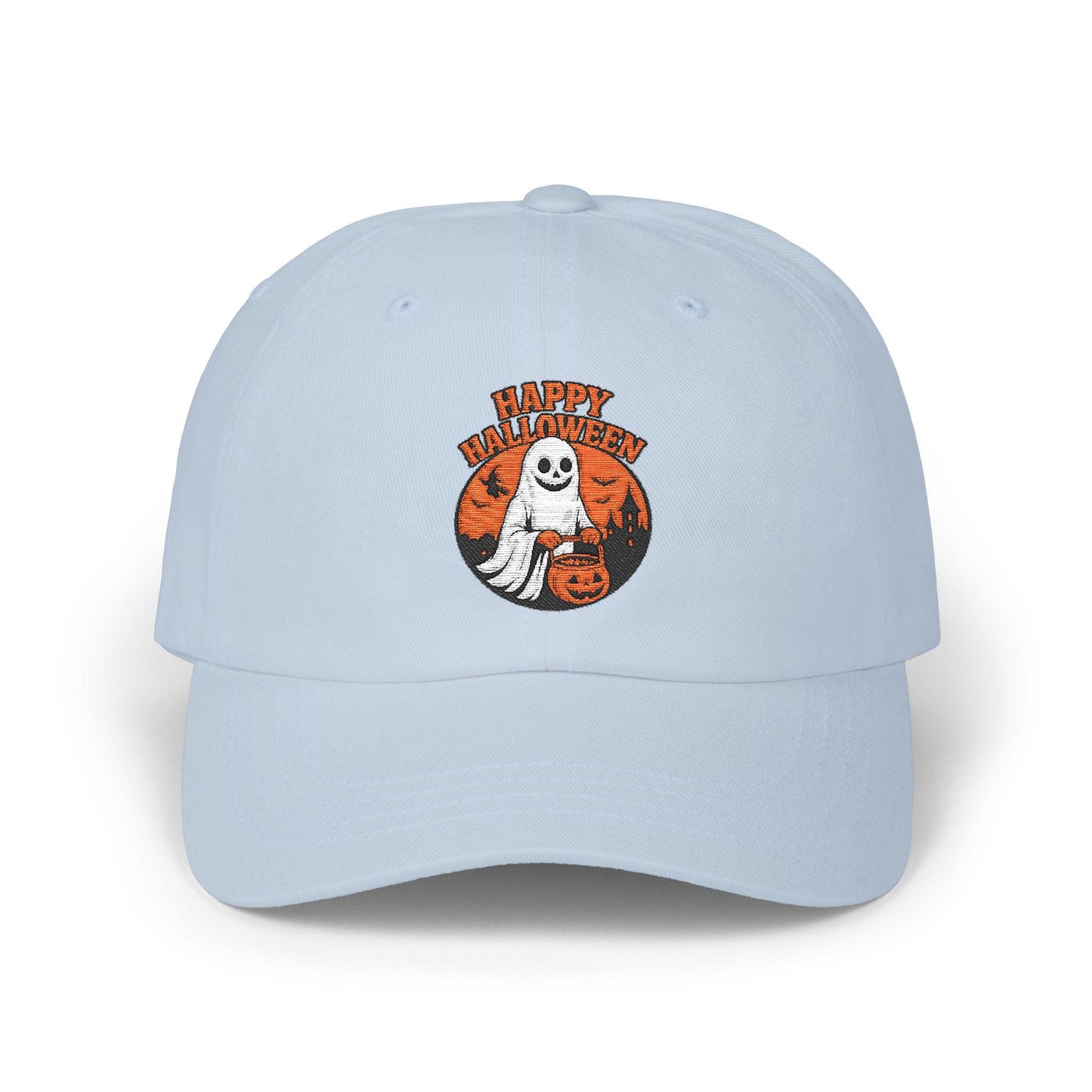 Halloween Dad Cap, Spooky Hat, Ghost Design, Festive Apparel, Trick or Treat Gear, Fall Fashion, Halloween Costume Accessory