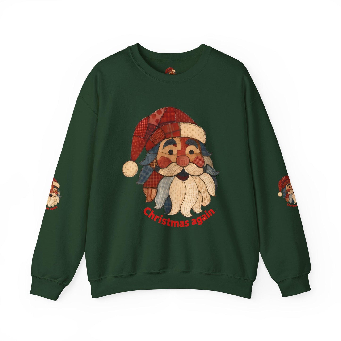 Festive Santa Crewneck Sweatshirt | Cozy Christmas Apparel, Holiday Gift, Unisex Sweatshirt, Winter Wear, Casual Style