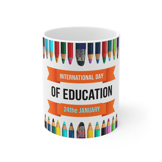 Inspirational Education Mug | Perfect Gift for Teachers, Students | Celebrate International Day of Education