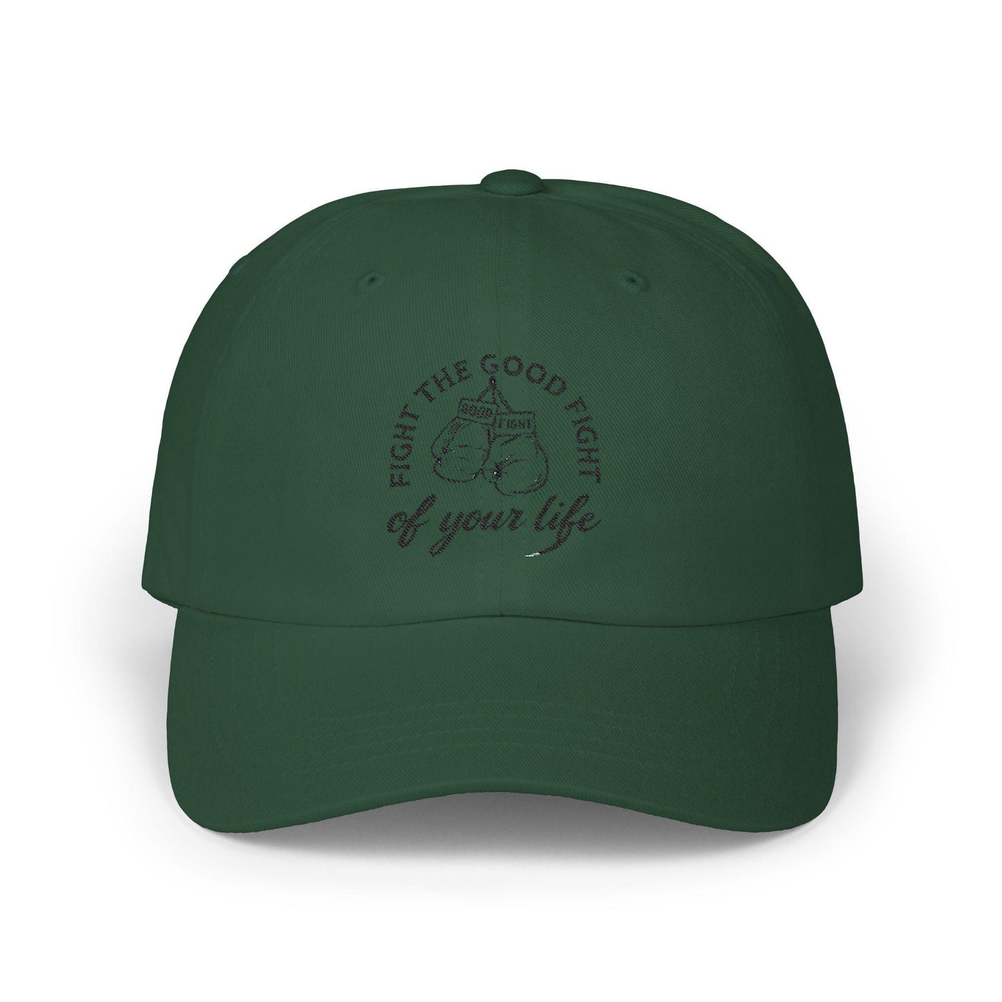 Classic Dad Cap with 'Fight the Good Fight of Your Life' Design, Inspirational Gift for Dad, Adjustable White Cap, Casual Hat, [...]