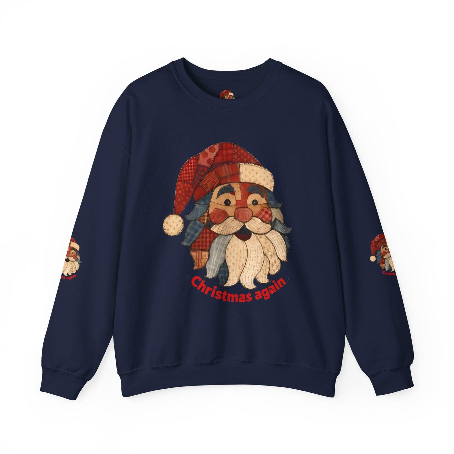 Festive Santa Crewneck Sweatshirt | Cozy Christmas Apparel, Holiday Gift, Unisex Sweatshirt, Winter Wear, Casual Style