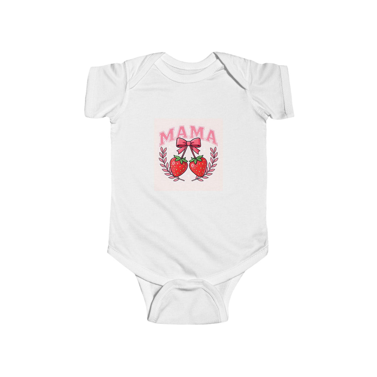 Mama's Little Strawberry Bodysuit, Baby Shower Gift, Infant Outfit, Cute Baby Clothes, Newborn Gift, Mother's Day, Spring Fashion
