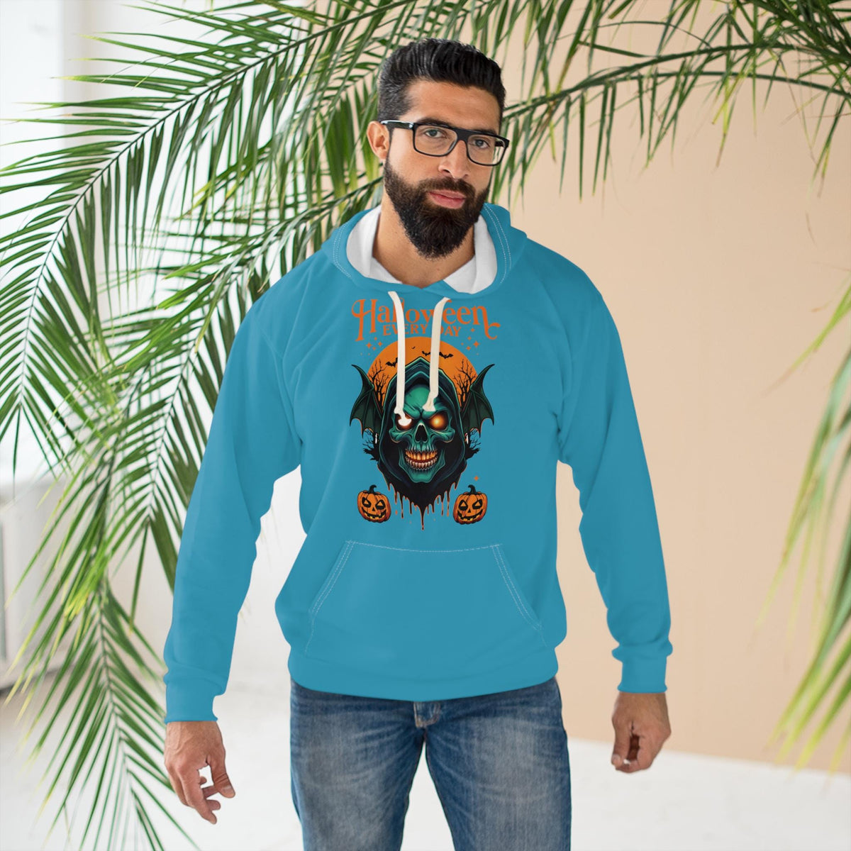 Spooky Halloween Unisex Pullover Hoodie, Cozy Halloween Sweatshirt, Fall Fashion, Halloween Costume, Party Hoodie