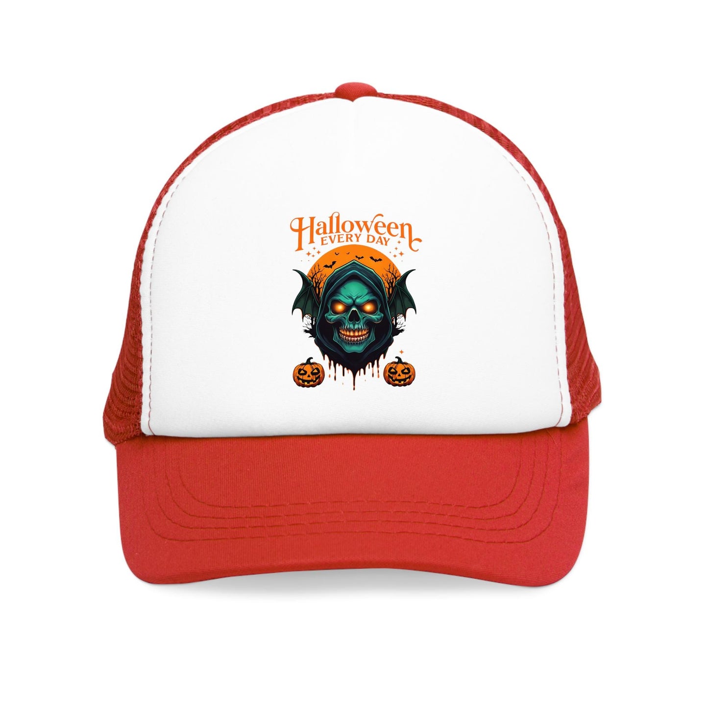 Halloween Mesh Cap, Perfect for Spooky Season, Party Accessory, Seasonal Gift, Fun Costume Addition, Everyday Wear
