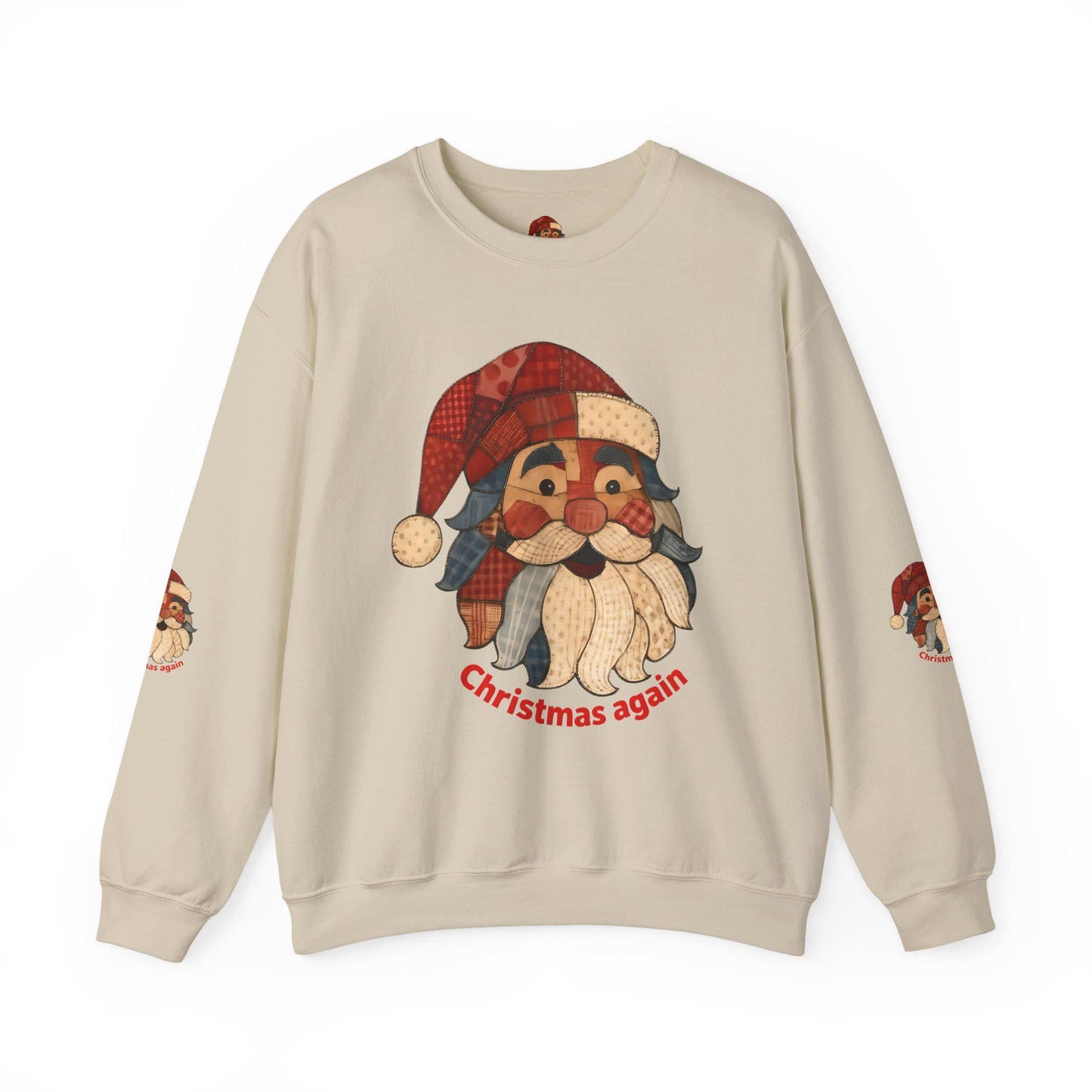 Festive Santa Crewneck Sweatshirt | Cozy Christmas Apparel, Holiday Gift, Unisex Sweatshirt, Winter Wear, Casual Style