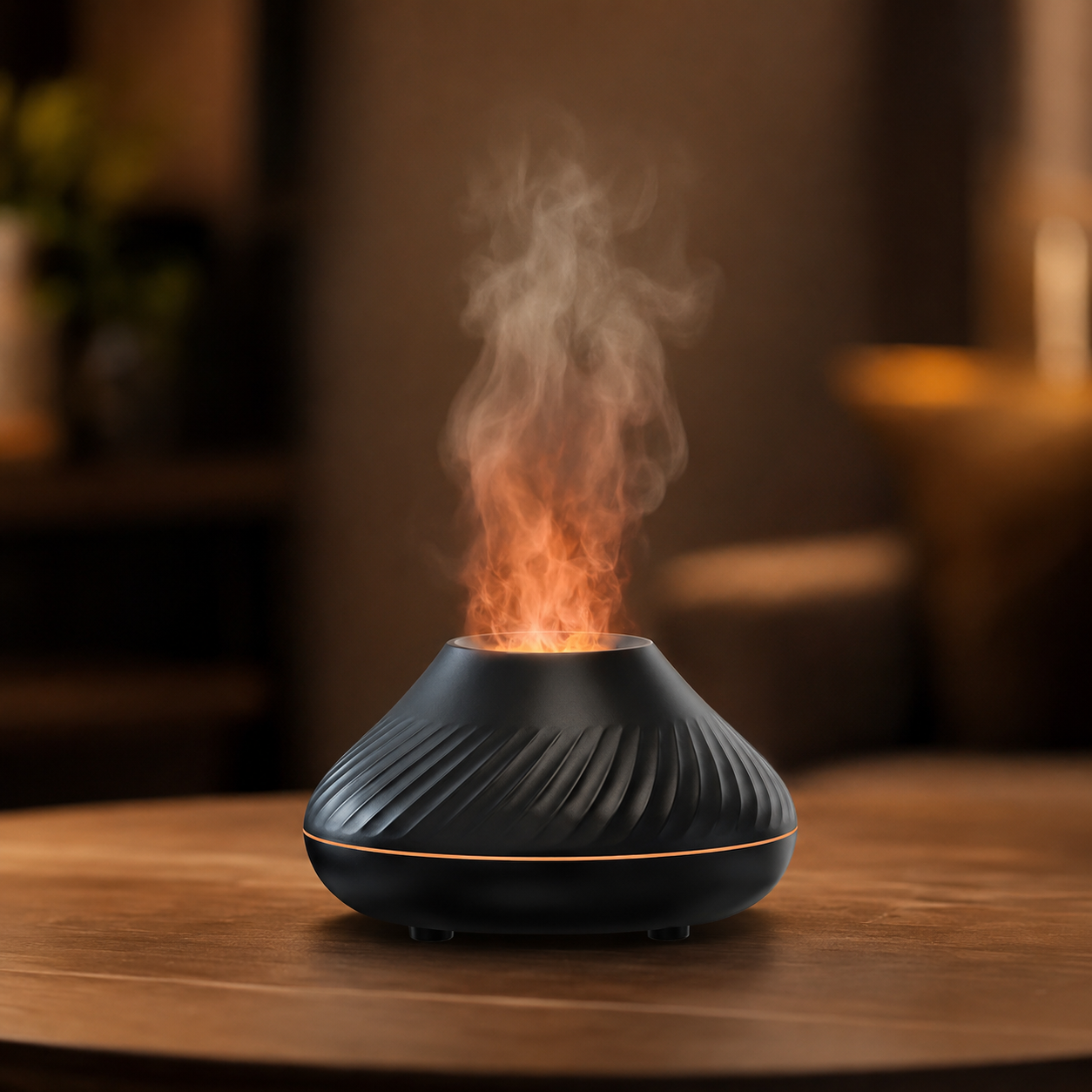 Kinscoter Flame Aroma Diffuser 130 ml | Vlameffect & Sfeerverlichting