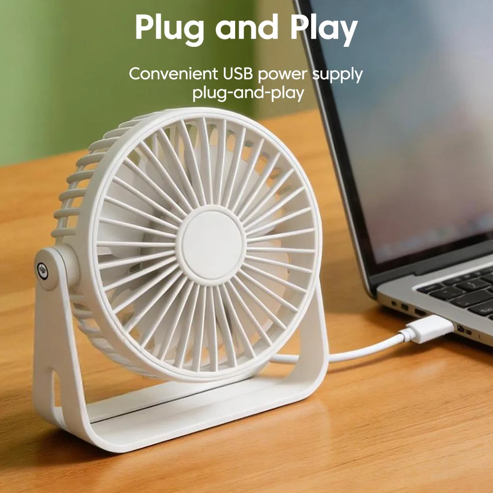 Zirnado™ DeskCool™ – Stille USB Bureauventilator | Compact & Oplaadbaar