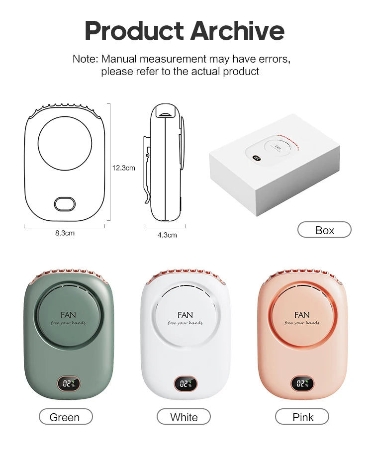Zirnado™ AirNeck – Draadloze Nekventilator USB Oplaadbaar