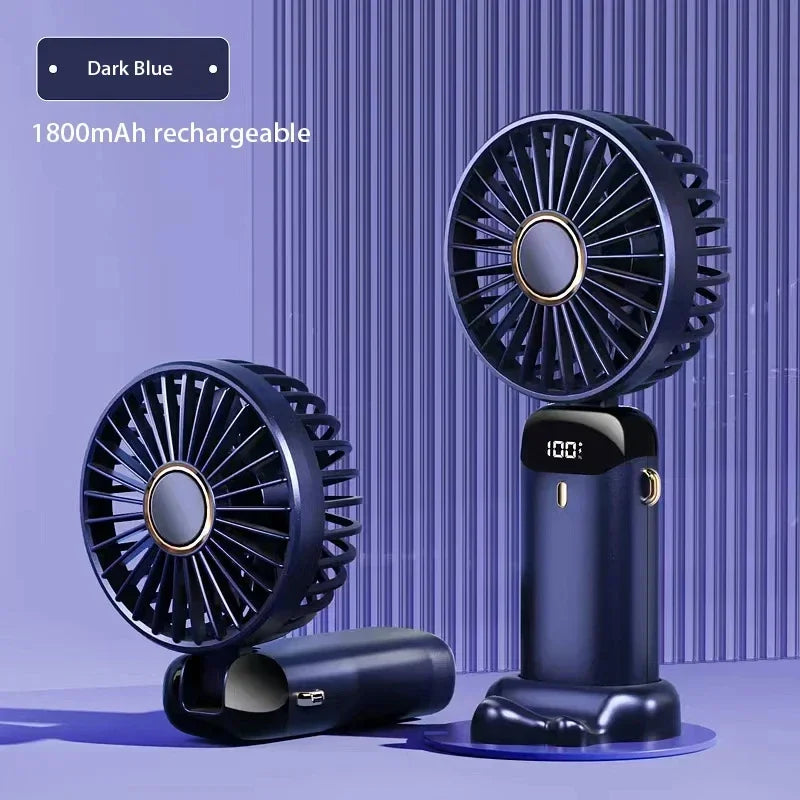 Zirnado™ TurboFlow Pro™ – USB Oplaadbare Handventilator met Digitaal Display