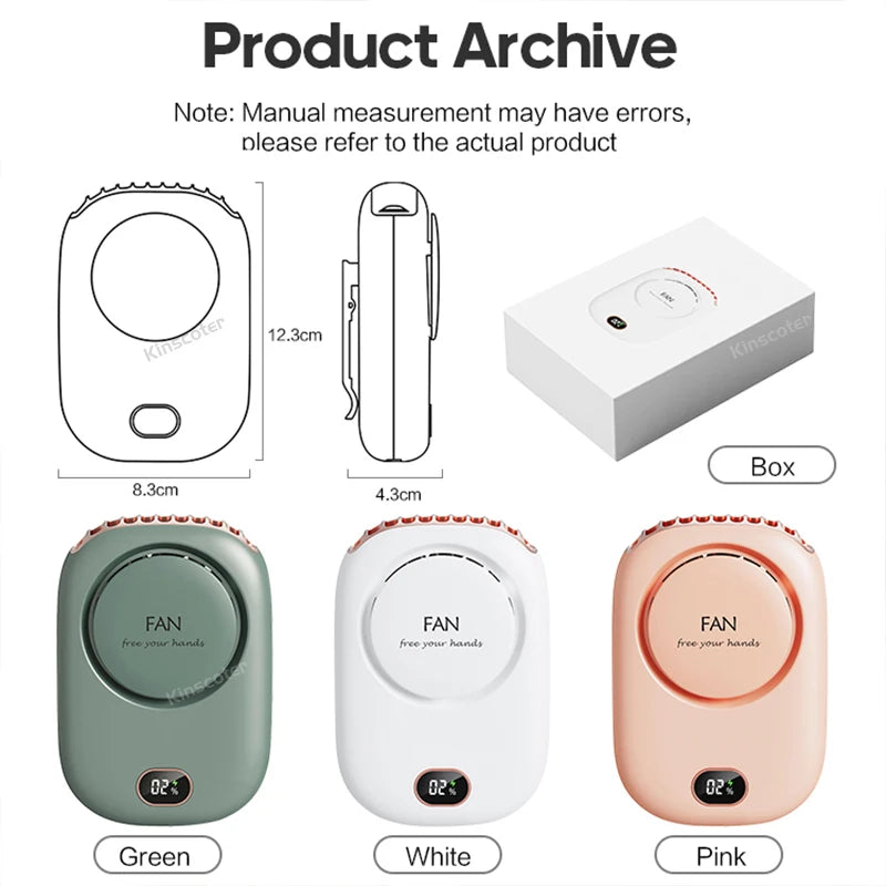 Zirnado™ AirNeck – Draadloze Nekventilator USB Oplaadbaar