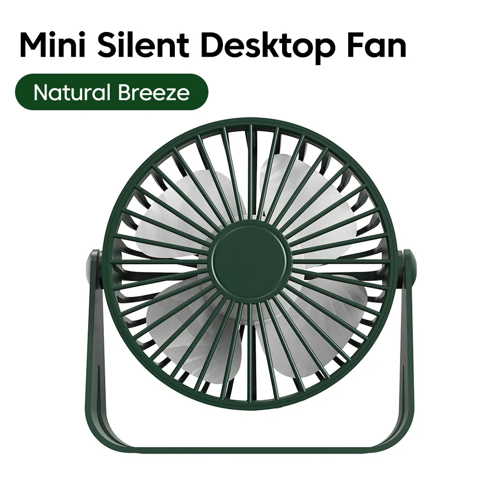 Zirnado™ DeskCool™ – Stille USB Bureauventilator | Compact & Oplaadbaar