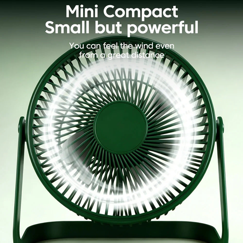 Zirnado™ DeskCool™ – Stille USB Bureauventilator | Compact & Oplaadbaar