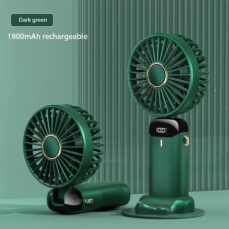 Zirnado™ TurboFlow Pro™ – USB Oplaadbare Handventilator met Digitaal Display