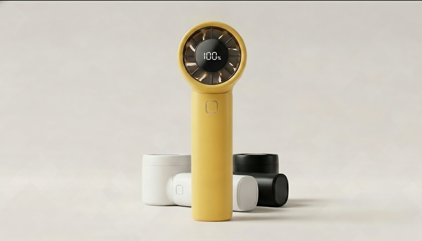 Zirnado™ TurboFlow™ – Oplaadbare Handventilator met Mistfunctie | 3 Snelheden | USB-C