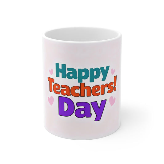 Happy Teachers' Day Mug | Cute Gift for Educators | Perfect for Classroom, Appreciation Gift, Teacher's Birthday, School Events, [...]