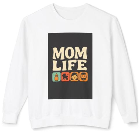 Mom Life Retro Icon Graphic Tee & Sticker