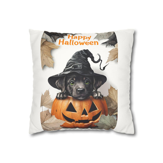 Halloween Dog Pillowcase, Fall Home Decor, Cute Pet Cushion, Autumn Decor, Trick or Treat Gift, Cozy Pumpkin Decor