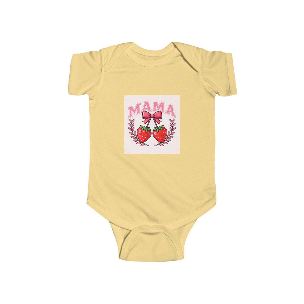 Mama's Little Strawberry Bodysuit, Baby Shower Gift, Infant Outfit, Cute Baby Clothes, Newborn Gift, Mother's Day, Spring Fashion