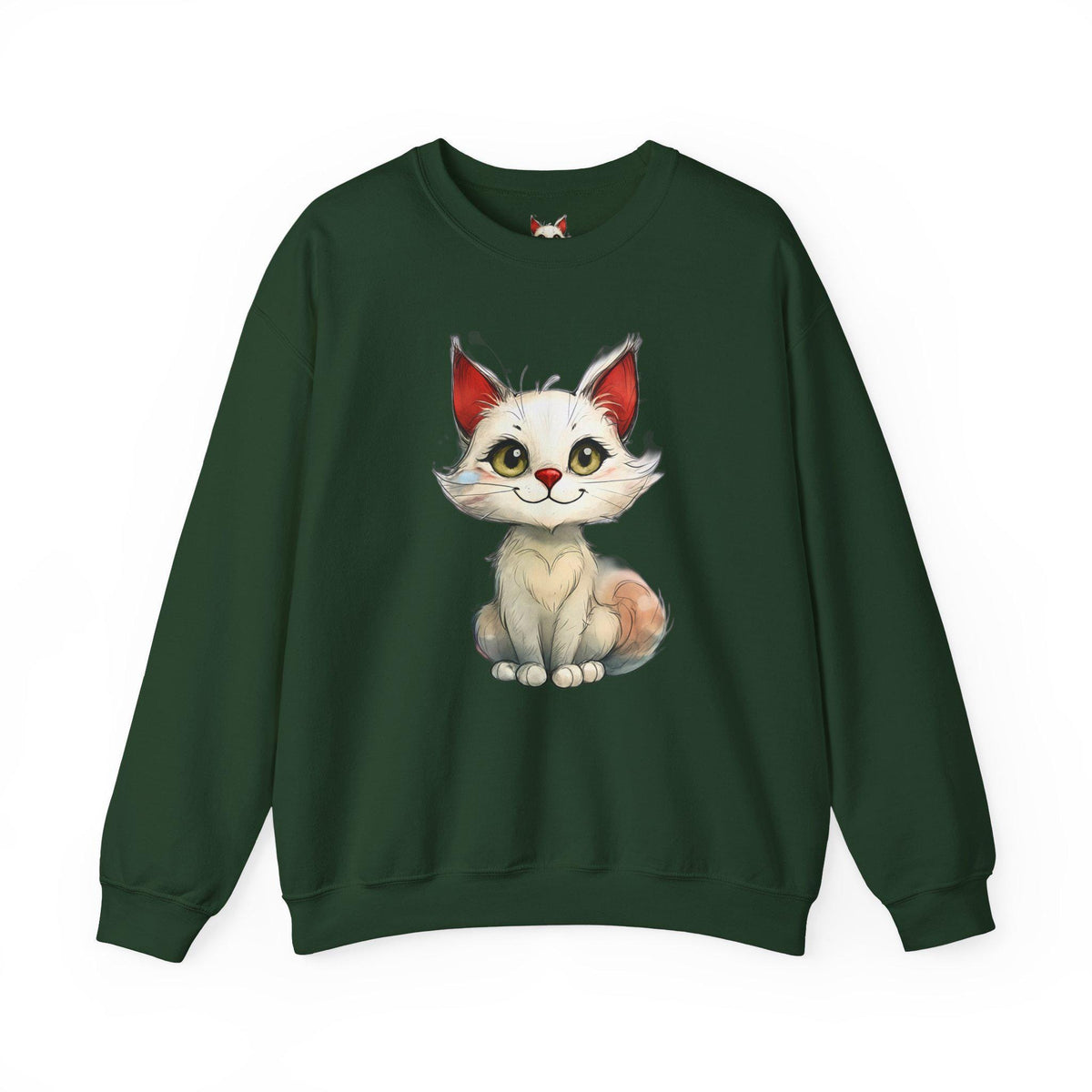 Cute Cat Crewneck Sweatshirt, Cozy Gift for Cat Lovers, Animal Lover's Fashion, Funny Sweatshirt, Pet Lover Apparel