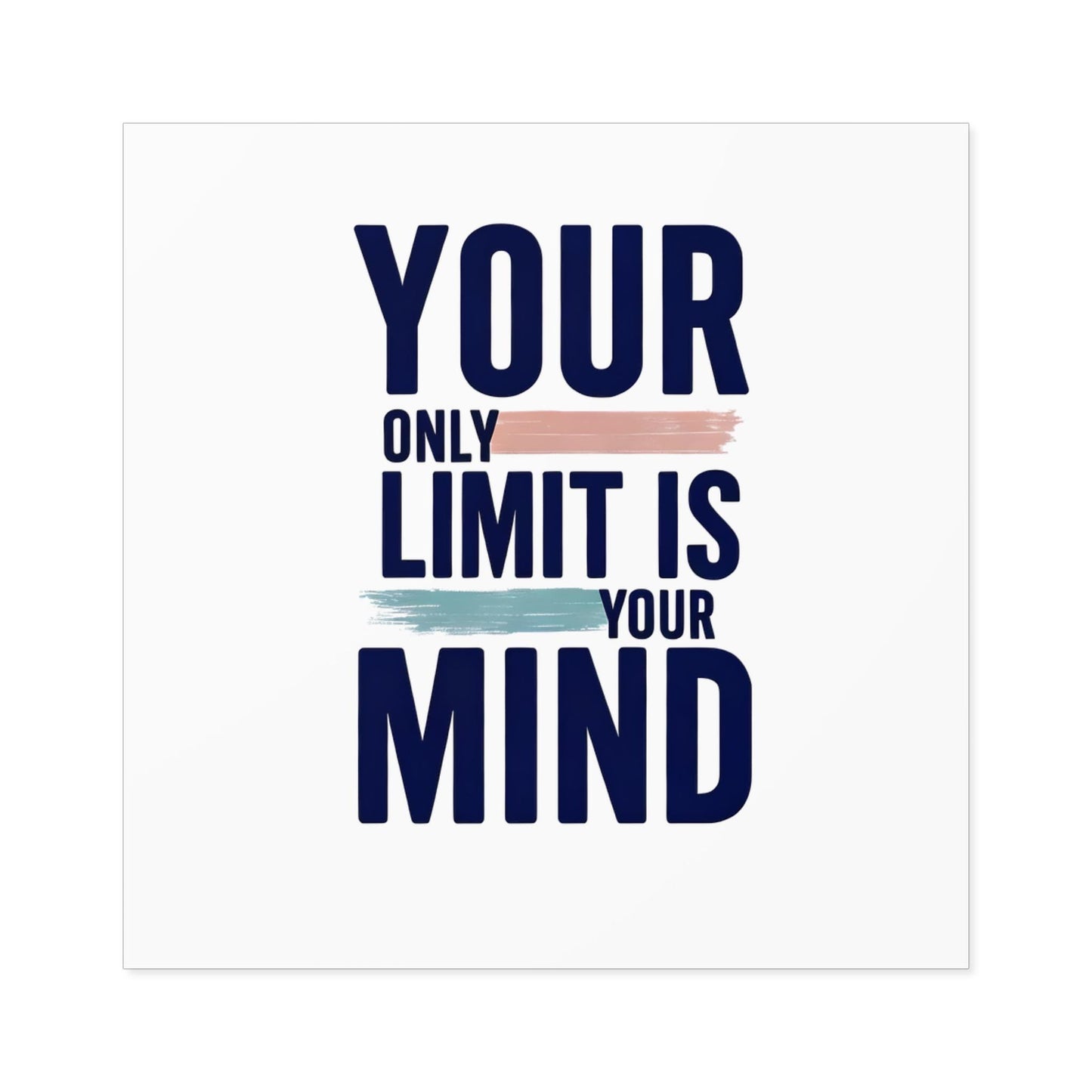 Inspirational Square Stickers | Motivational Décor for Home, Office, Journals, Gifts, Self-Improvement