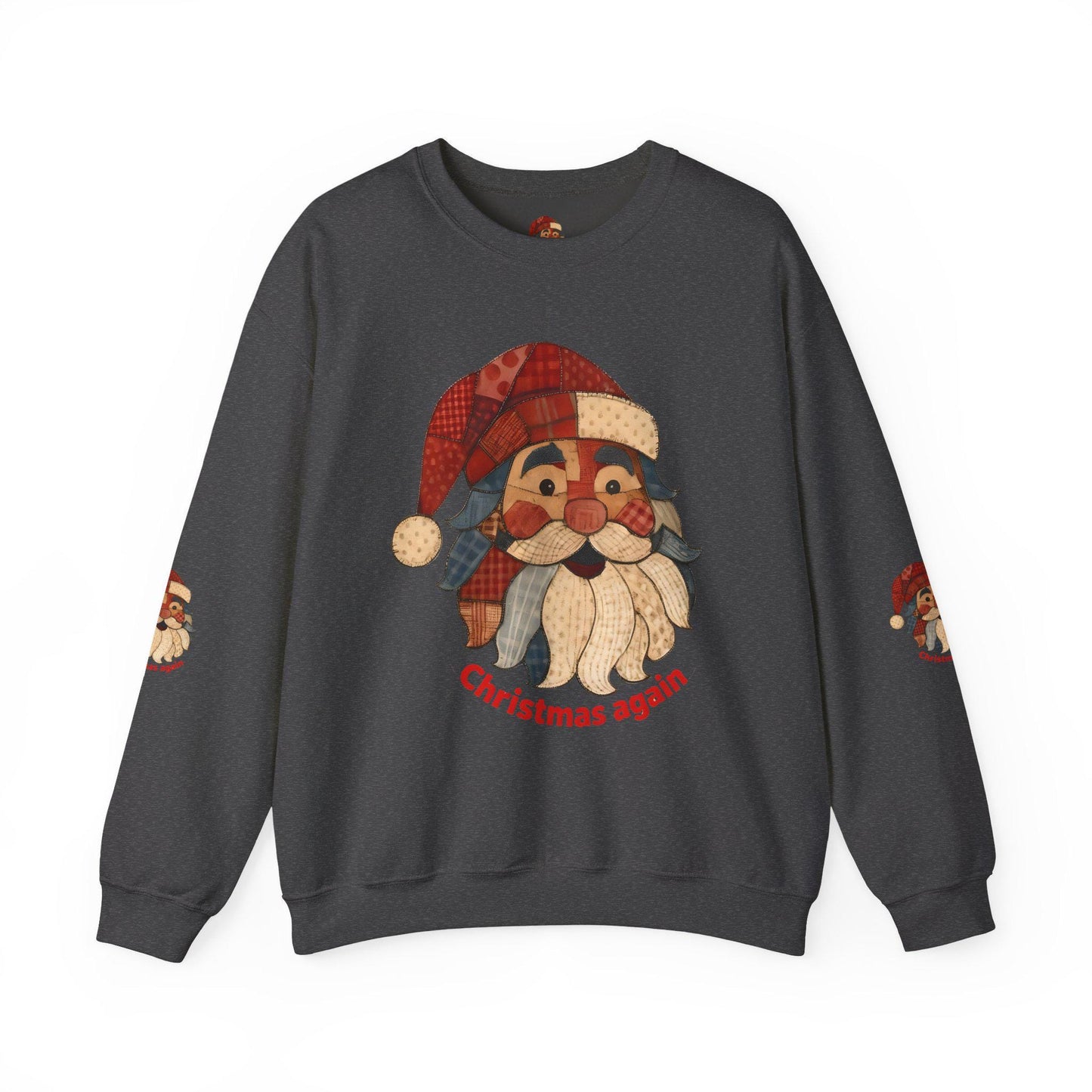 Festive Santa Crewneck Sweatshirt | Cozy Christmas Apparel, Holiday Gift, Unisex Sweatshirt, Winter Wear, Casual Style