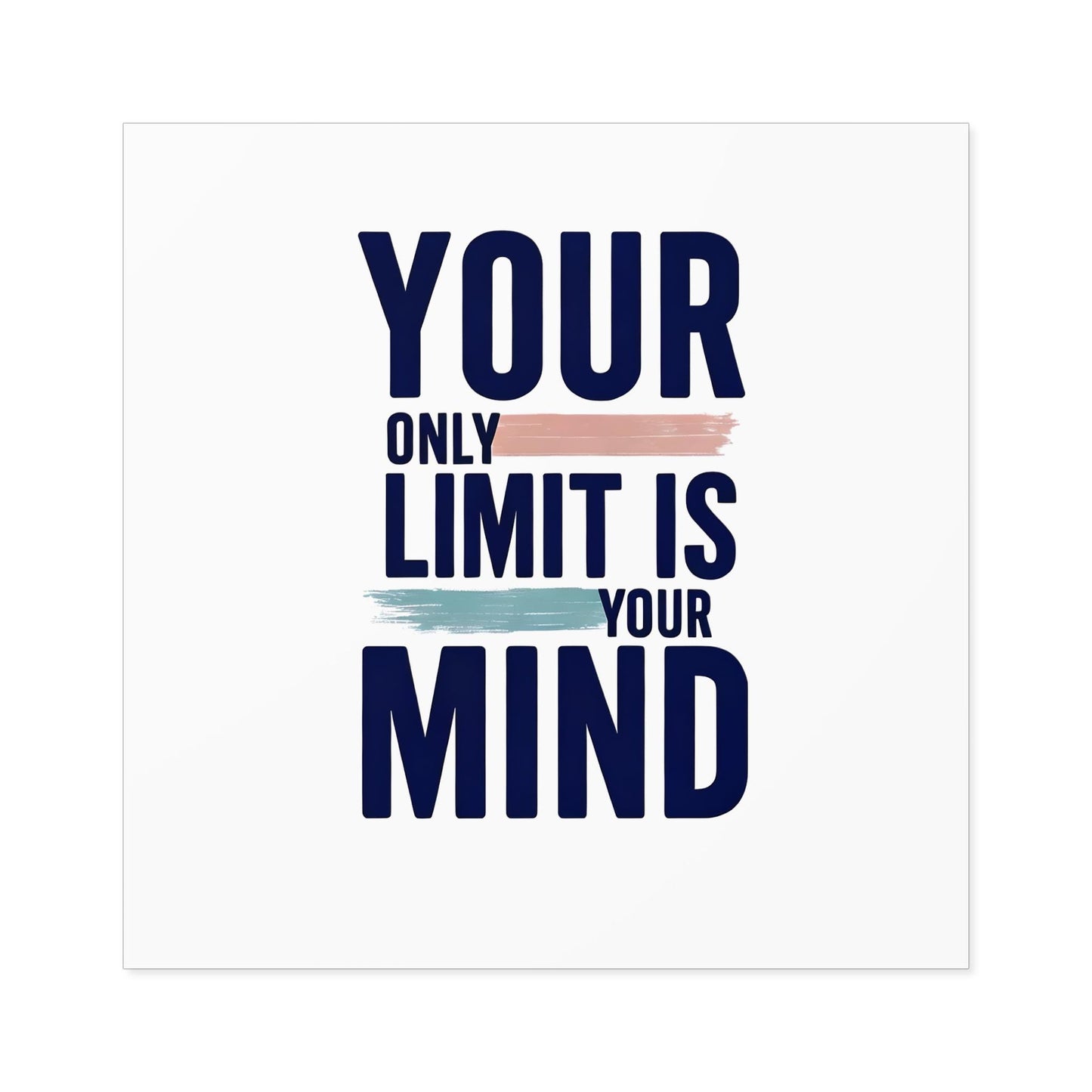 Inspirational Square Stickers | Motivational Décor for Home, Office, Journals, Gifts, Self-Improvement