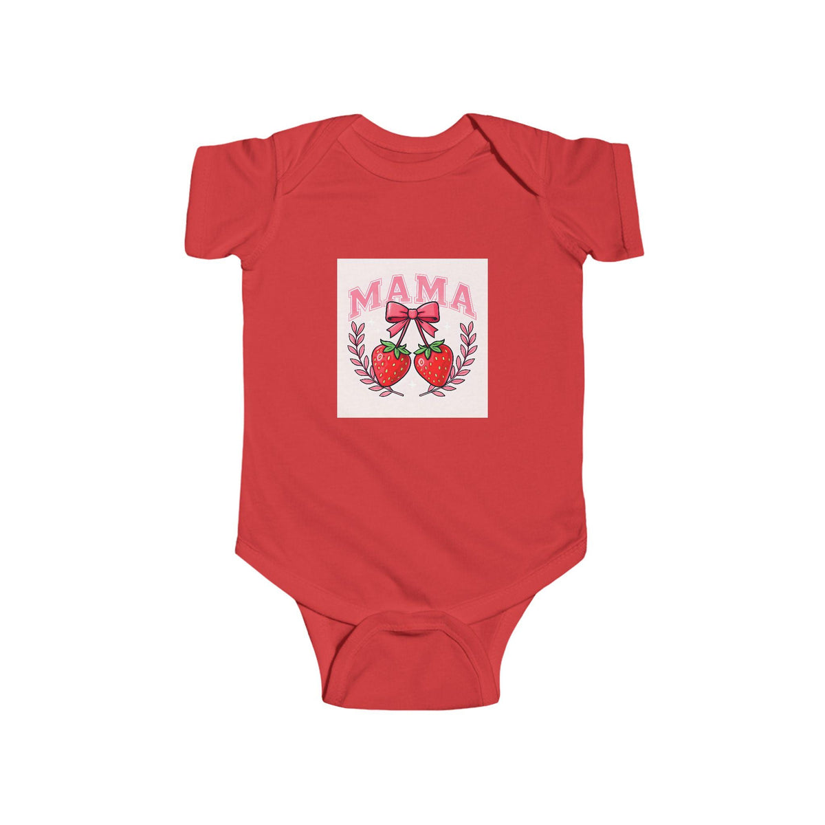 Mama's Little Strawberry Bodysuit, Baby Shower Gift, Infant Outfit, Cute Baby Clothes, Newborn Gift, Mother's Day, Spring Fashion