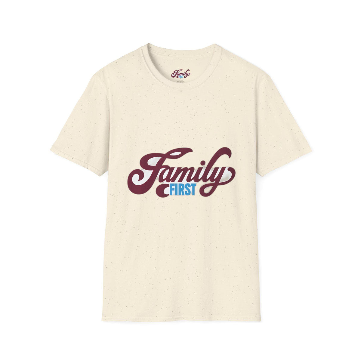 Family First Unisex Softstyle T-Shirt, Family Reunion Shirt, Gift for Parents, Comfortable Casual Wear, Ideal for Holidays, Family Events