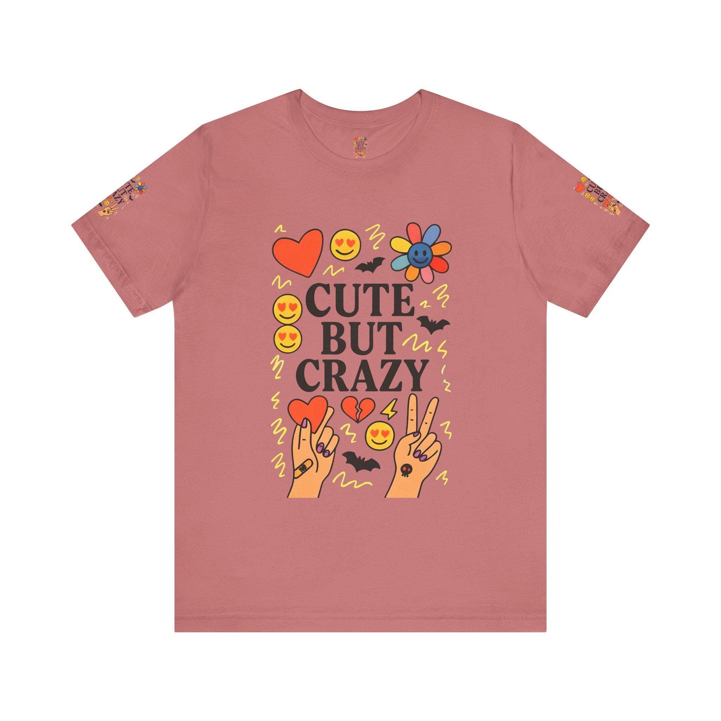 Cute But Crazy T-Shirt, Quirky Tee for Fun Lovers, Trendy Graphic Shirt, Gift for Friends, Summer Casual Wear