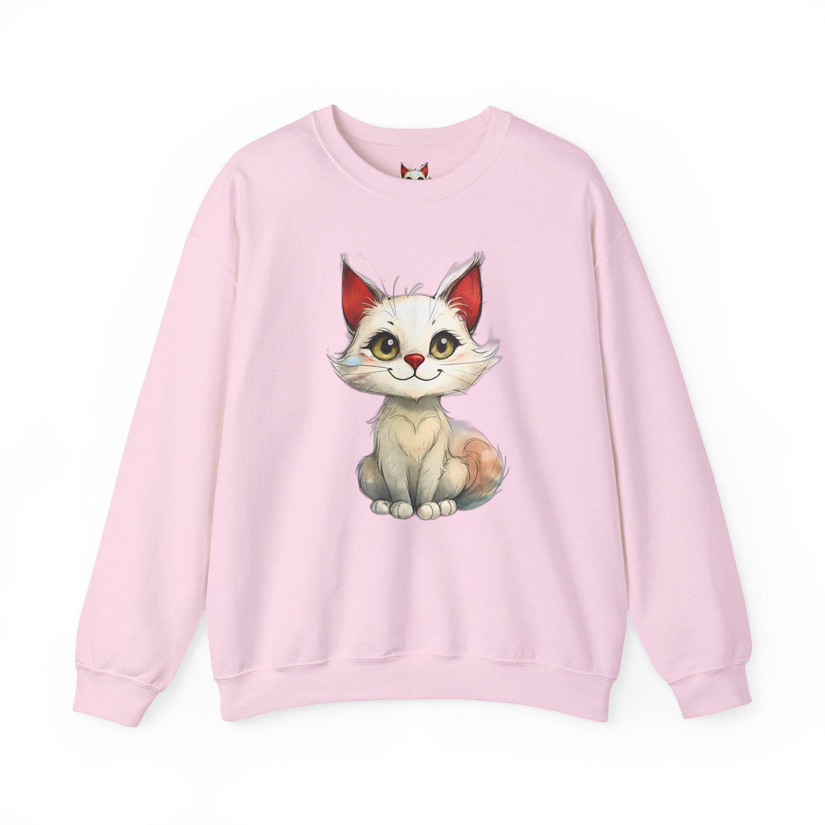 Cute Cat Crewneck Sweatshirt, Cozy Gift for Cat Lovers, Animal Lover's Fashion, Funny Sweatshirt, Pet Lover Apparel
