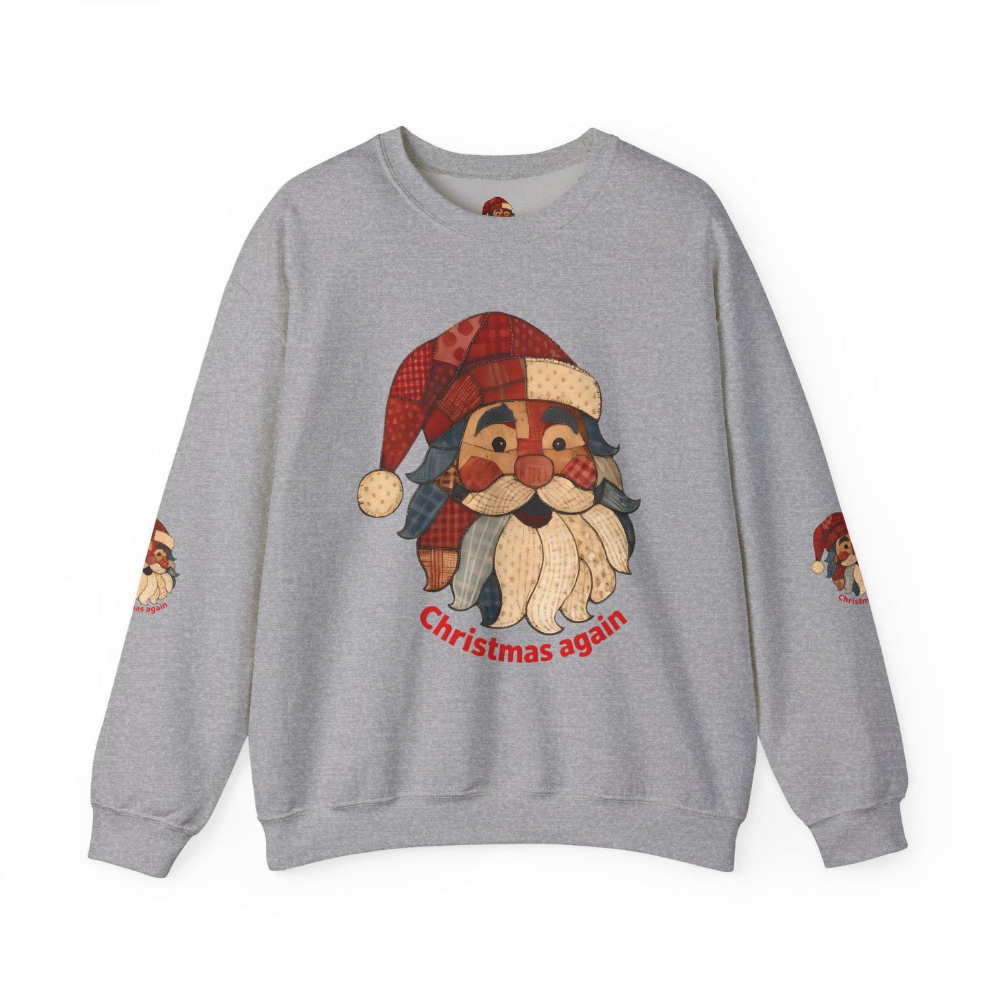 Festive Santa Crewneck Sweatshirt | Cozy Christmas Apparel, Holiday Gift, Unisex Sweatshirt, Winter Wear, Casual Style