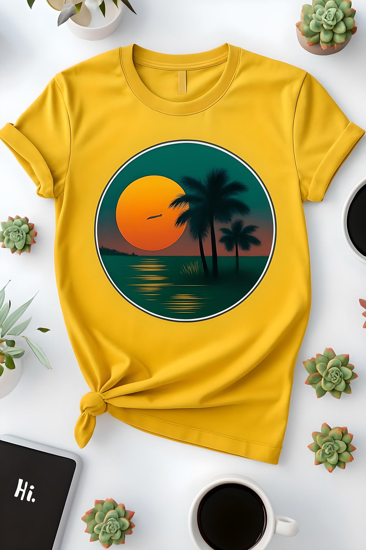 Vibrant Tropical Beach Sunset
