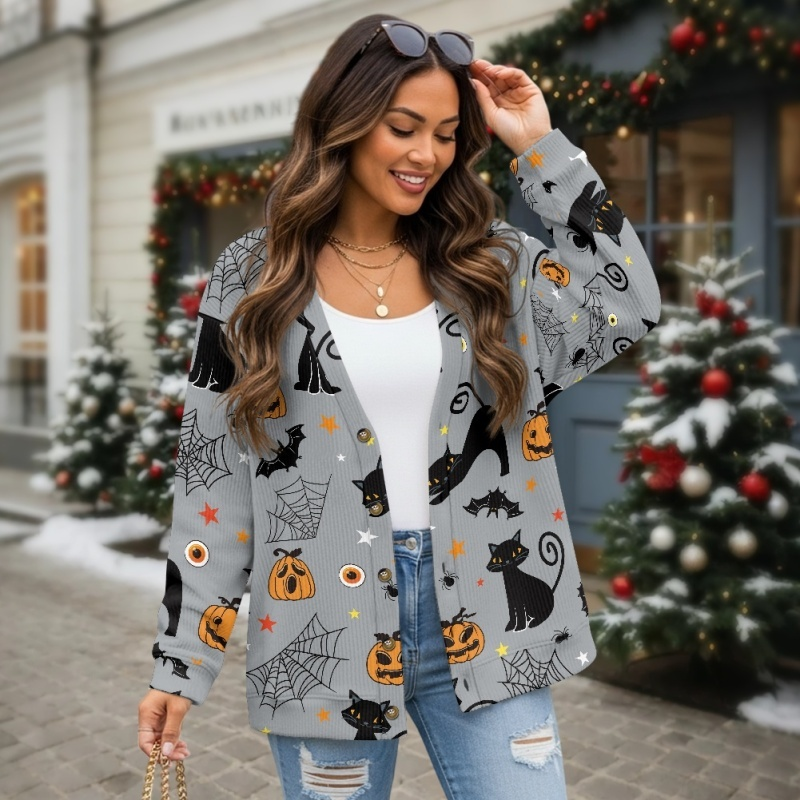Zirnado Midnight Meow Halloween vest