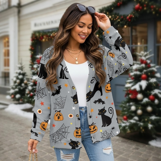 Zirnado Midnight Meow Halloween vest