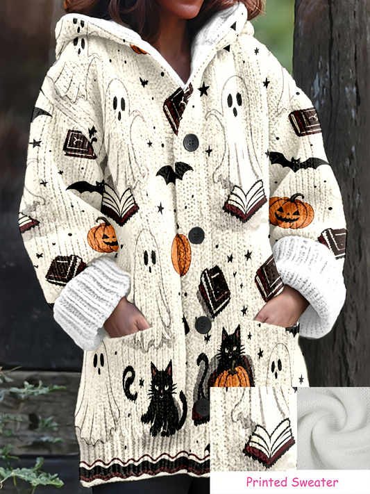 Zirnado SpookyReads Halloween vest met capuchon